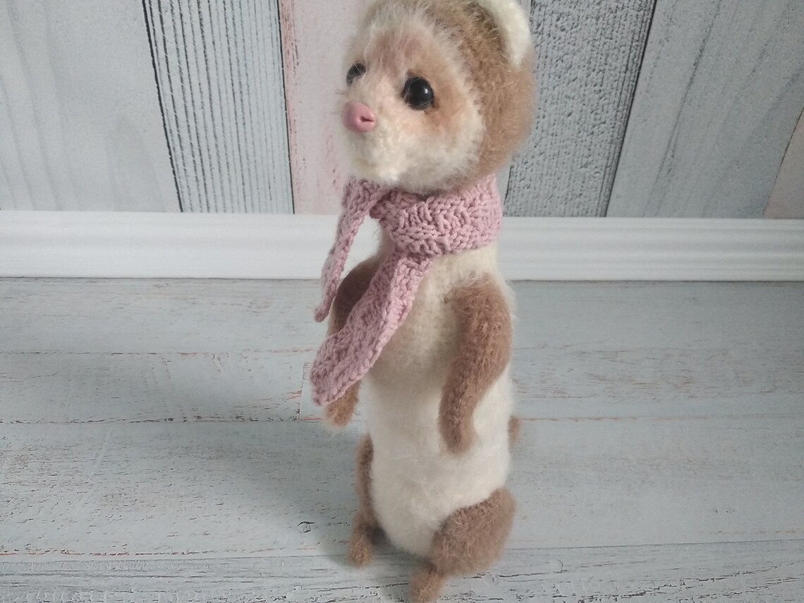 11 inches Ferret plush Realistic stuffed animal Etsy