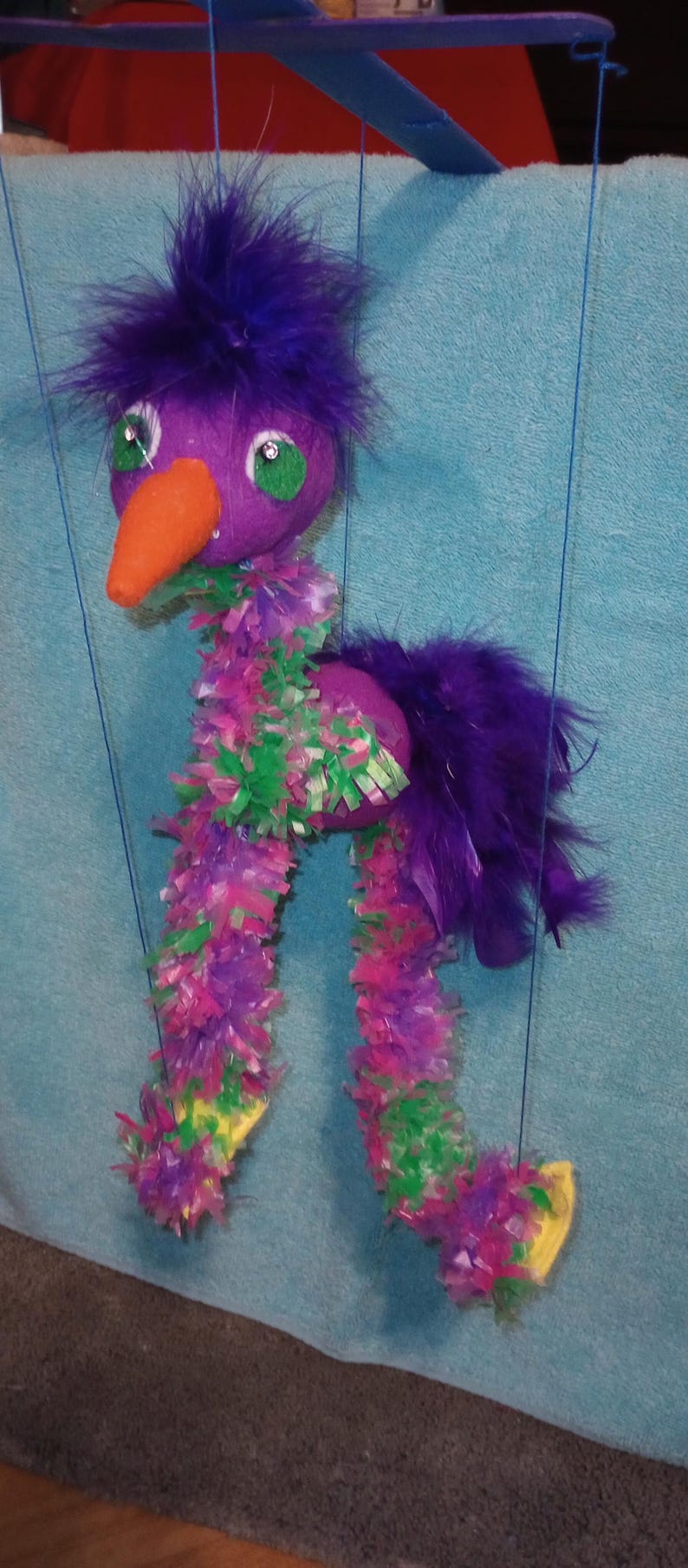 Pastel Bird String Puppet, Kids Walkingbird Toy - Etsy
