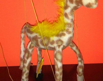 Giraffes  these majestic animals brought to life as puppets. Kids love these safari animals. Imagination playtime. Hours of fun.