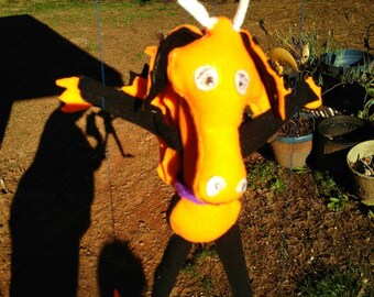 Dragon string puppets. Protector of the castle.