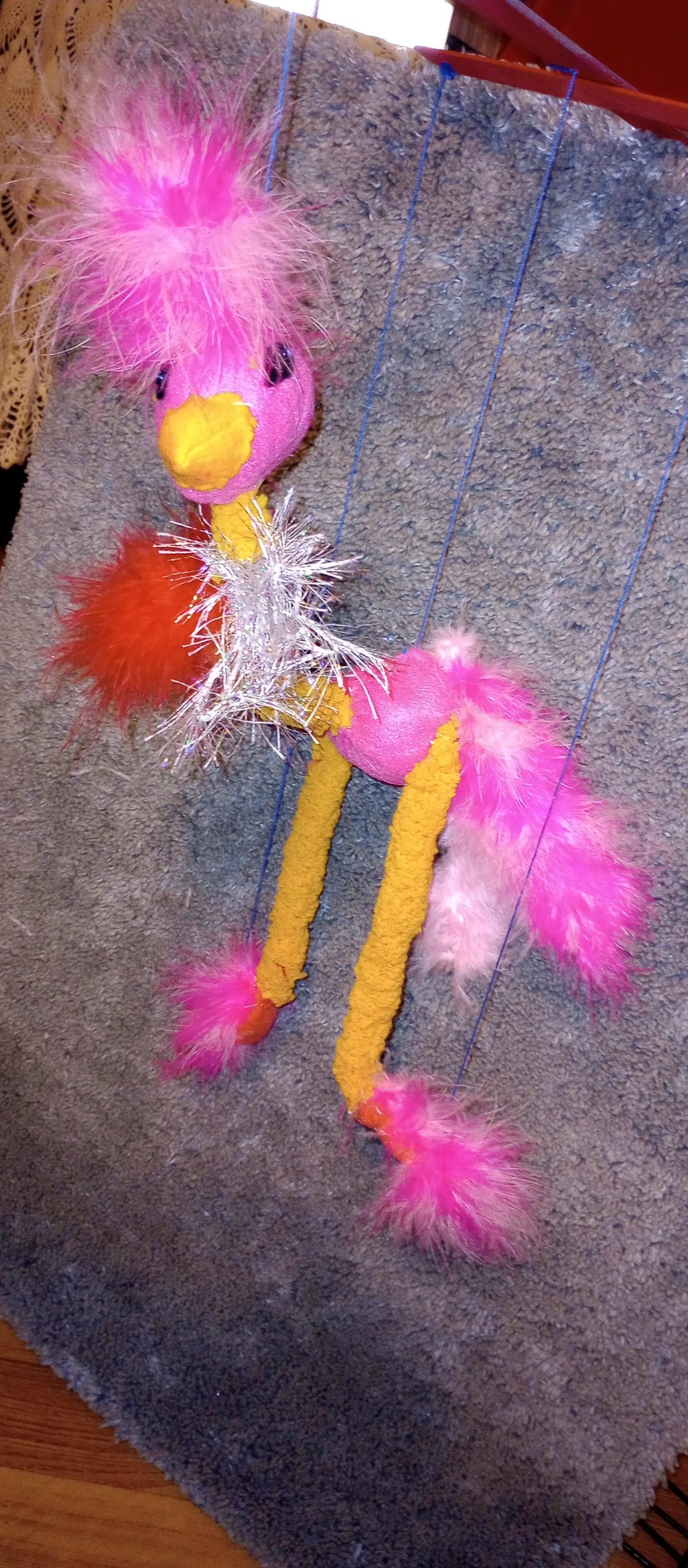 Pastel Bird String Puppet, Kids Walkingbird Toy - Etsy