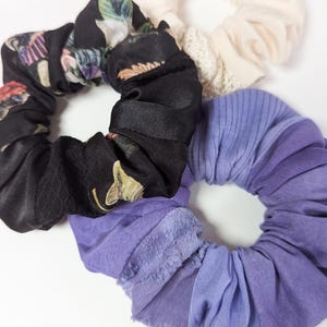 Das Scrunchie Patchwork Seide Haarschmuck