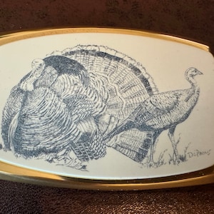 Tom Turkey Belt Buckle by Lou DePaolis