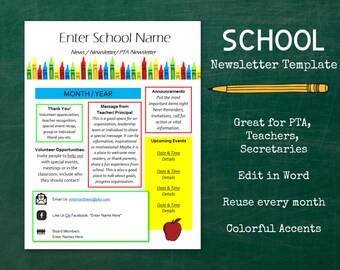 School Newsletter Etsy School Newsletter Etsy