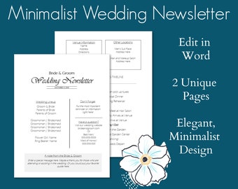 HOA Newsletter/ Neighborhood Newsletter/ Editable Newsletter | Etsy