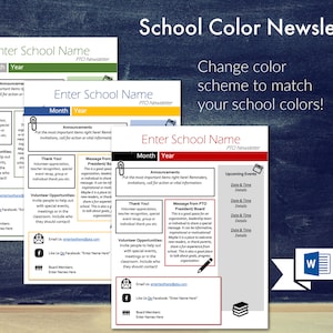 Classroom Newsletter Template | Teacher Newsletter / Email Newsletter/ Back to School Newsletter/ PTO/ PTA/ School Volunteer
