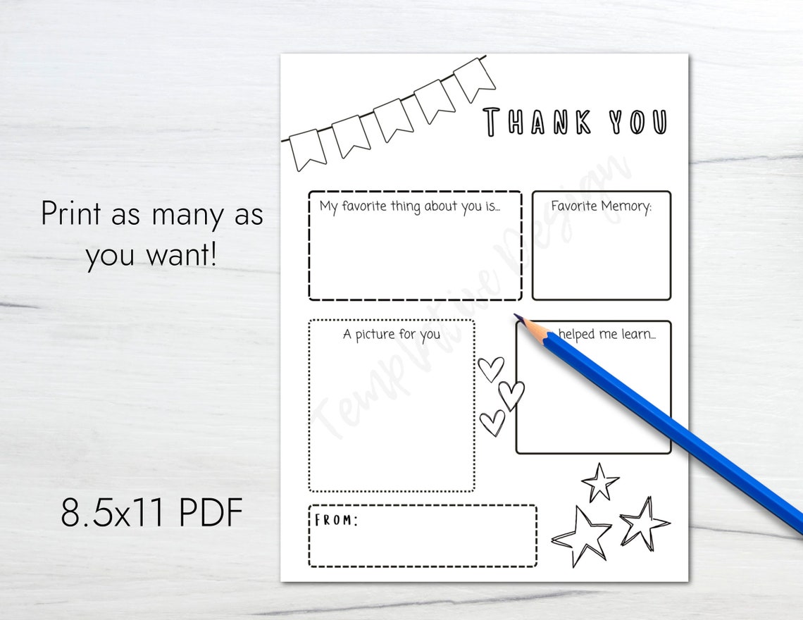 Teacher Appreciation Coloring Page | Printable Teachers Class Gift| All ...