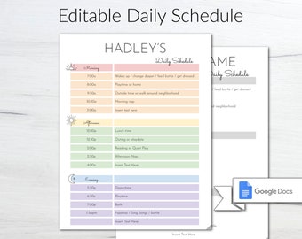 Kids Daily Schedule | Morning Afternoon Routine | Toddler Routine | Baby Schedule | Nanny Schedule | Toddler Schedule |Bedtime Routine Chart