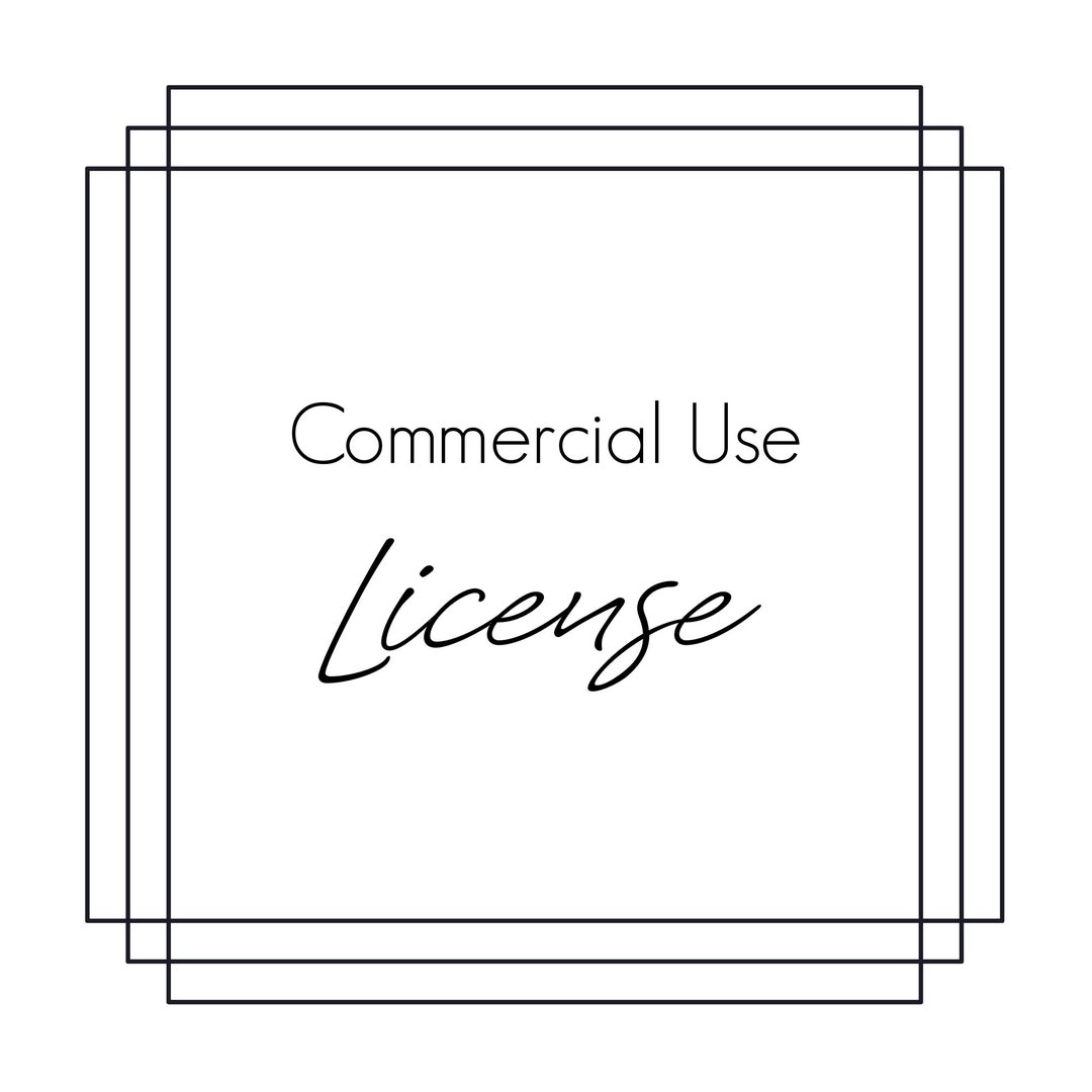 Commercial Use License/ Distribution License/ Real Estate Etsy