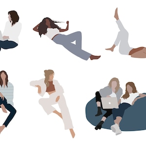 Flat Vector People Illustration - Pack 6