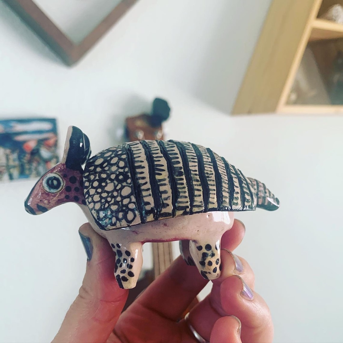 Ceramic armadillo box Etsy
