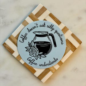 Coffee Pot Sticker, Vintage Tattoo Design, Retro Kitchen Art, Water-Resistant Glossy Vinyl