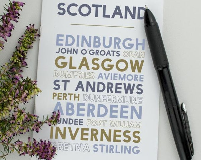 Scotland Notebook. Amazon Scotland Notebook Featuring Cities Including Edinburgh, Glasgow and ...