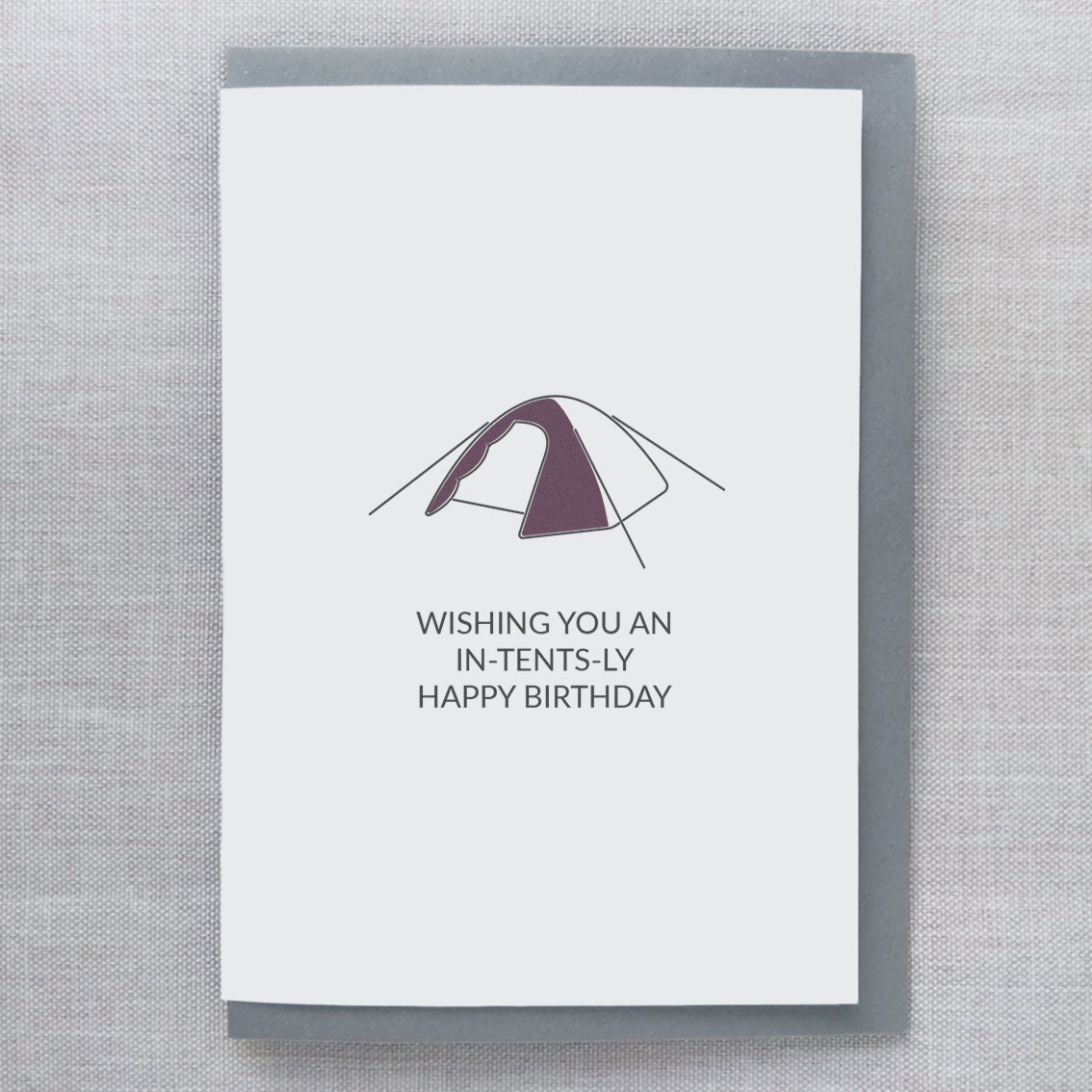Camping Birthday Card Intentsly Happy Birthday. Featuring Etsy UK