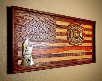 Custom Engraved Firefighter Axe Award