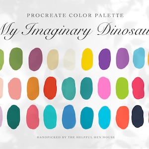 My Imaginary Dinosaur  | Procreate Color palette | Color Swatch