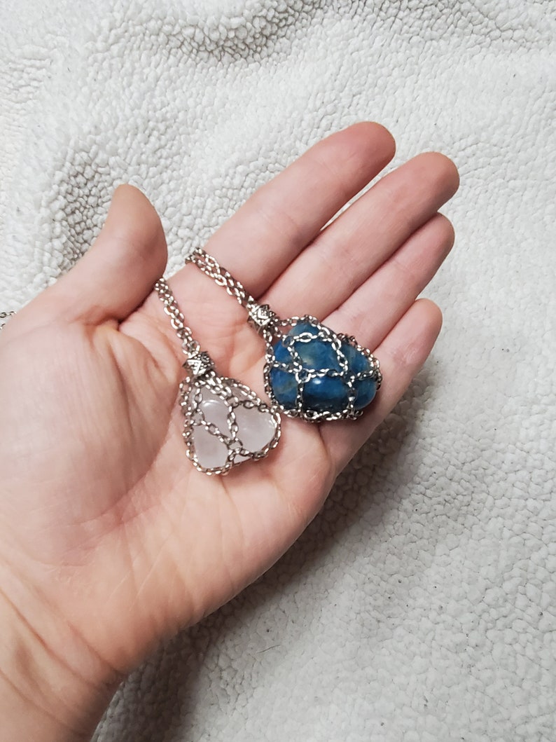 Interchangeable Crystal Necklace Etsy