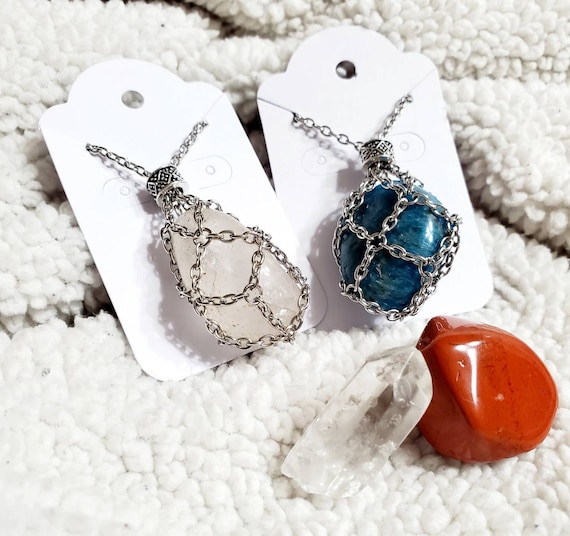 Interchangeable Crystal Necklace Etsy