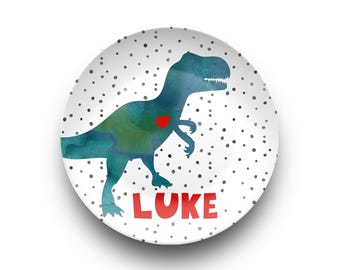 Dinosaurio de San Valentín / Día de San Valentín / Idea de regalo / Personalizado / Apto para lavavajillas / Apto para horno / Apto para microondas / DecoWare®