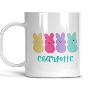 Easter Bunny Peeps Mug | Easter | Gift Idea | Personalized | Dishwasher Safe | Oven Safe | Microwave Safe | DecoWare®