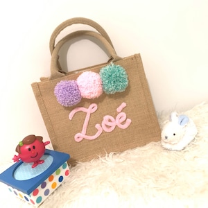mini Sac en jute personnalisé