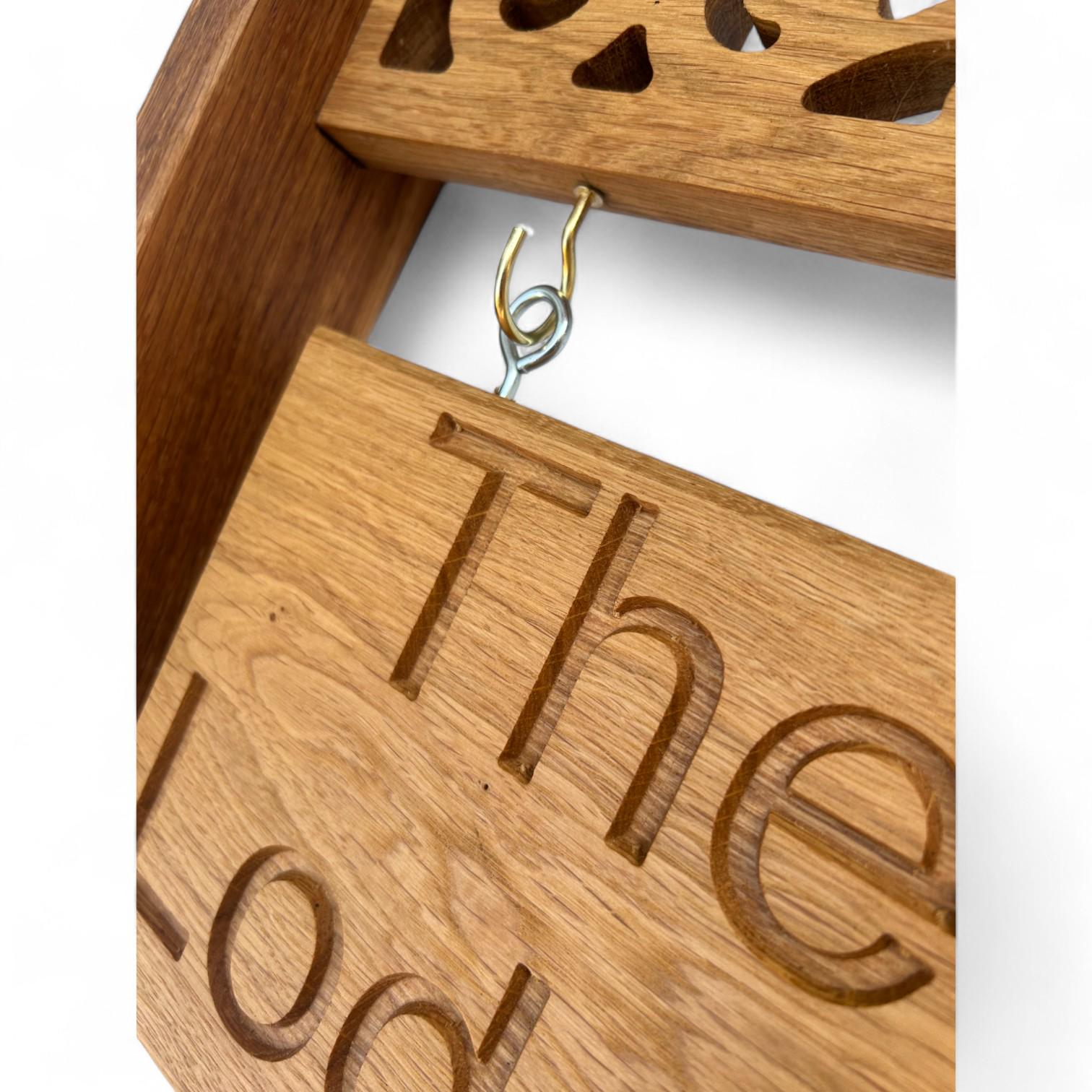 Personalized French Oak Hanging Sign Bracket Carved Wooden Address personalized-french-oak-hanging-sign-bracket-carved-wooden-address