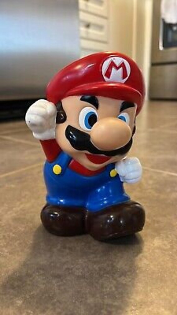 Vintage Super Mario Bros. Mario Piggy Bank Savings Box Vintage Etsy