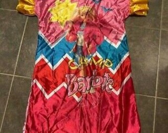 vintage Mattel 1994 Camp Barbie Enfants Costume d’Halloween robe taille M