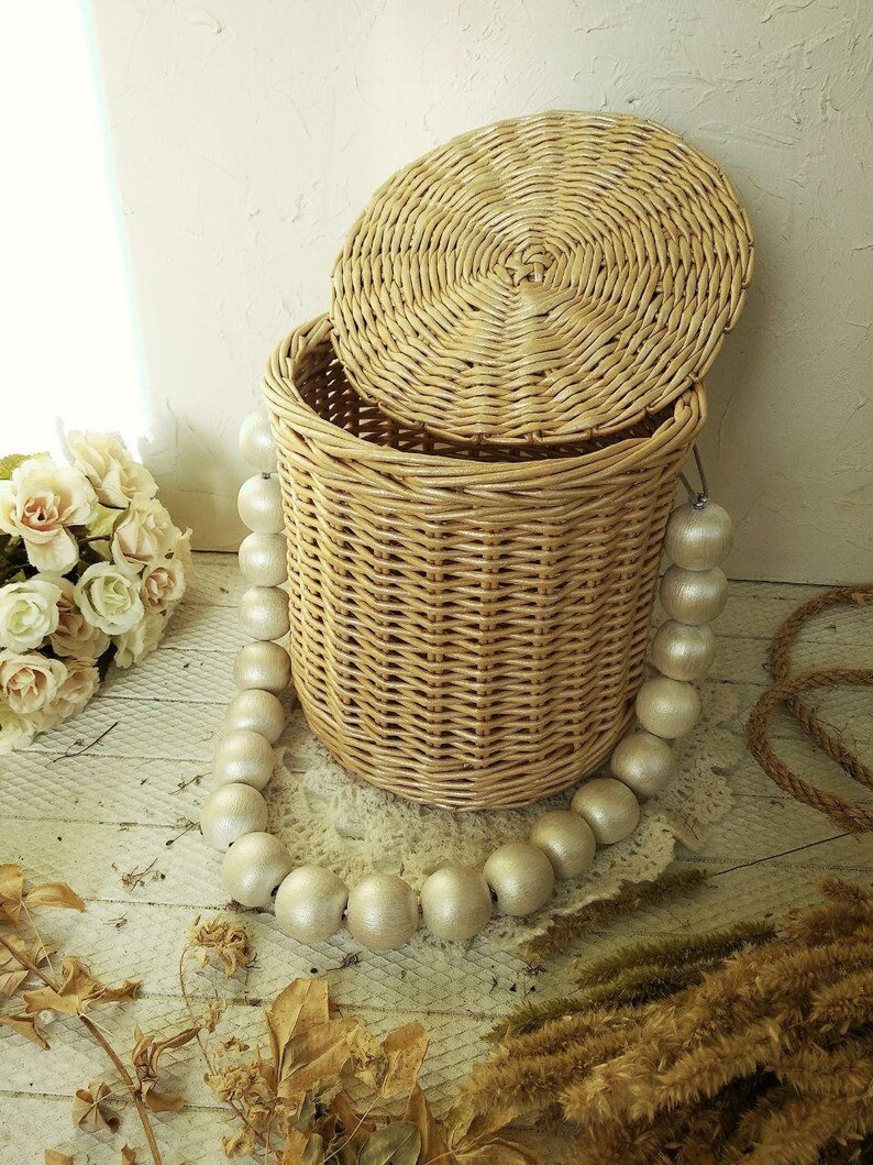 Wicker bag with wooden pearl handle Handbag wicker Summer bag Beach bag Straw bag Jane Birkin basket Fashion bag Stylish wicker bag beige bag