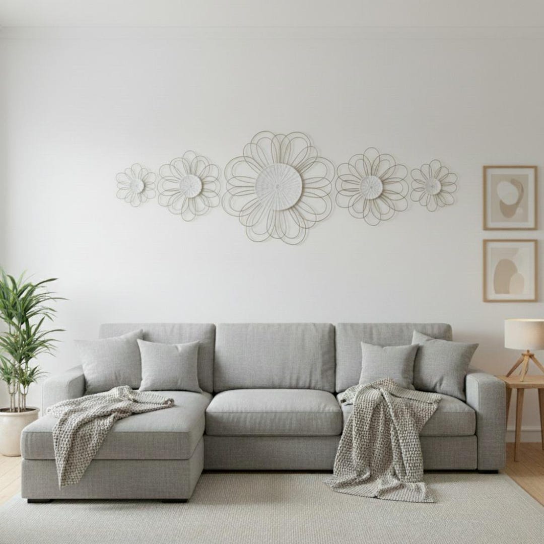 Woven Flower Set – Boho Nursery Wall Decor - Etsy