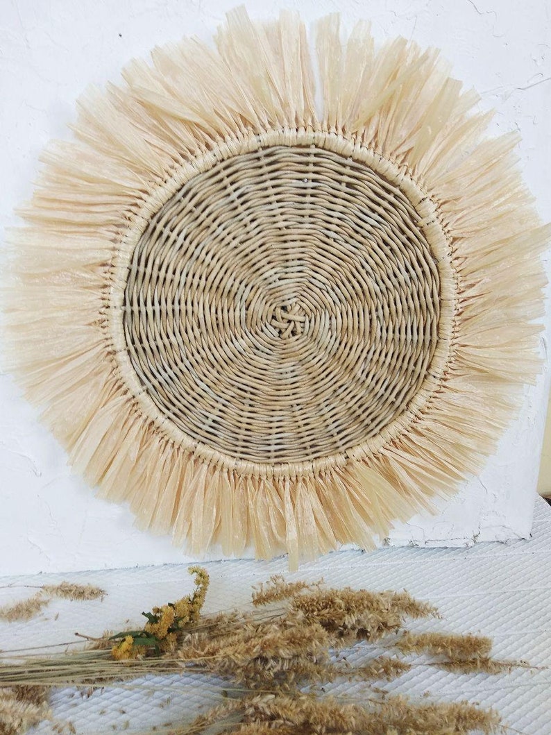 Set of 5 Wall Baskets Boho Wall Baskets Boho Wall Decor Etsy