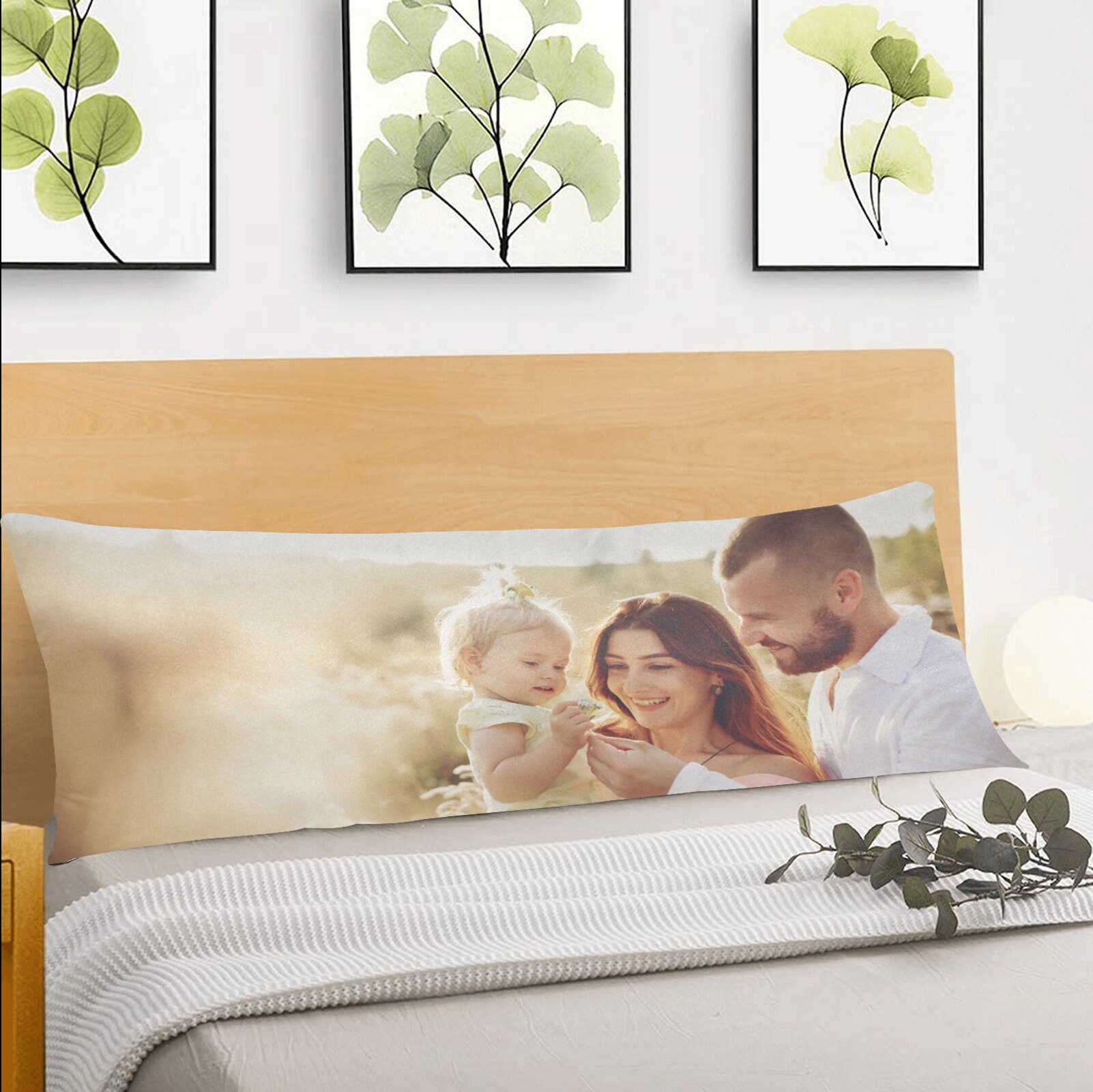 Custom Body Pillow Case Personalized Family Photo on Long Etsy