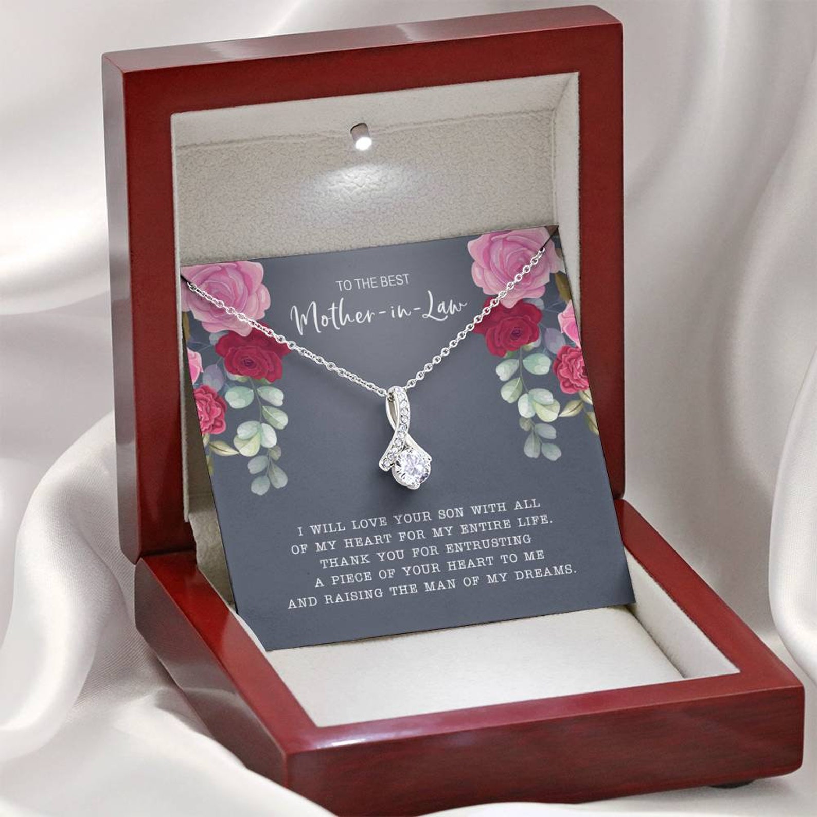 À la meilleure bellemère cadeau de bellemère collier de Etsy