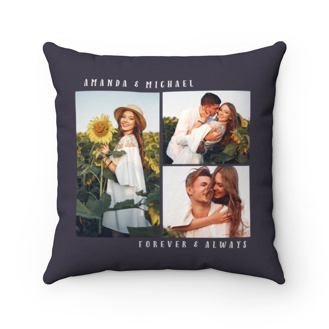 Custom Photo Collage Pillow Personalized Pillow With A Photo Etsy