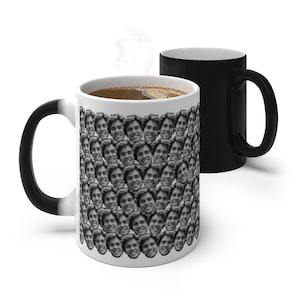 Custom Photo Heat Changing Mug 11oz, Personalized Mug, Picture on Heat Sensitive Mug, Best Friends Mug, Color Changing Mug