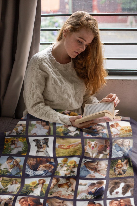 Collage fleece blanket new arrivals