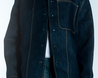 1/1 Pillar indigo chore jacket