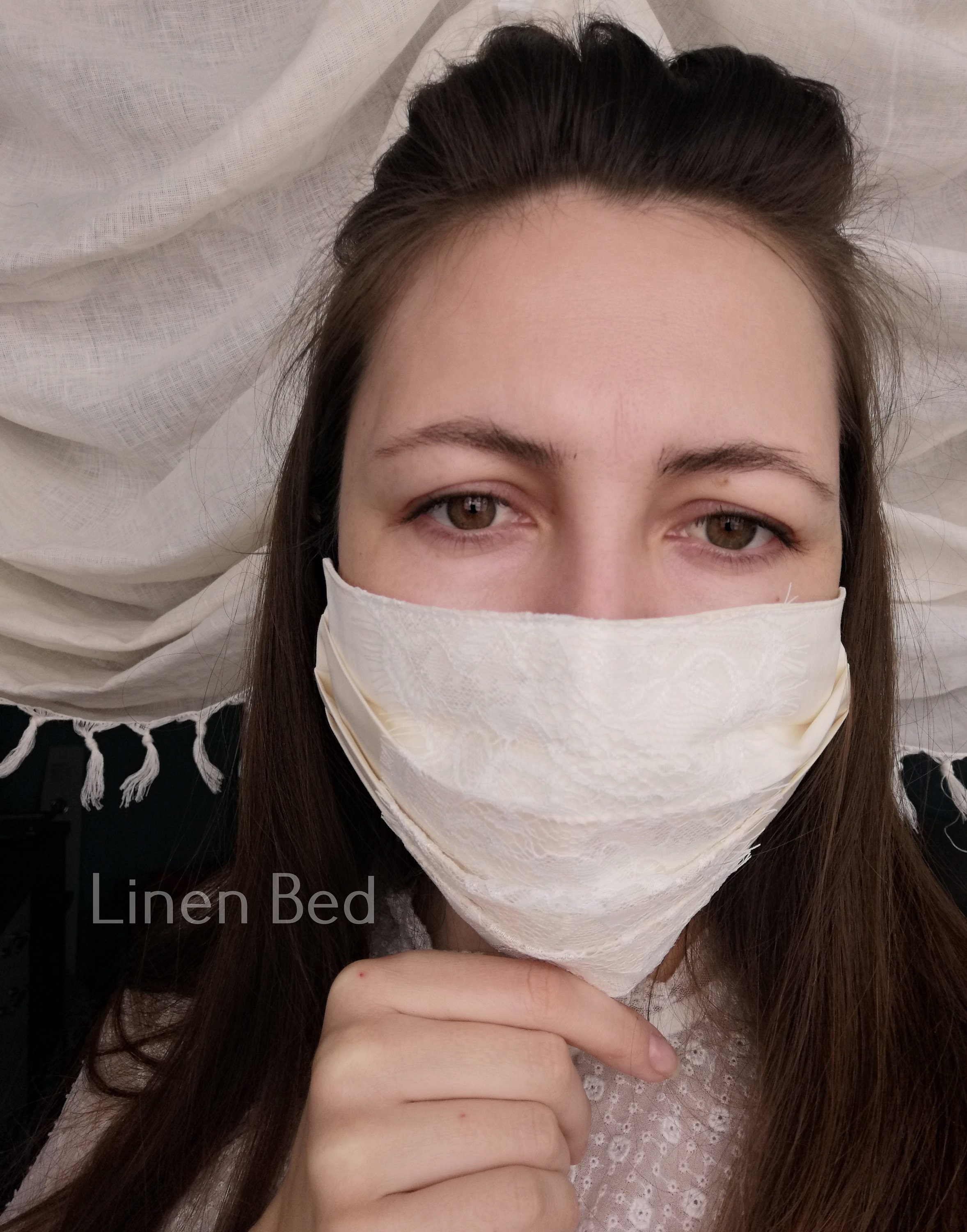 Lace face mask designed handmade reusable mask lace Etsy