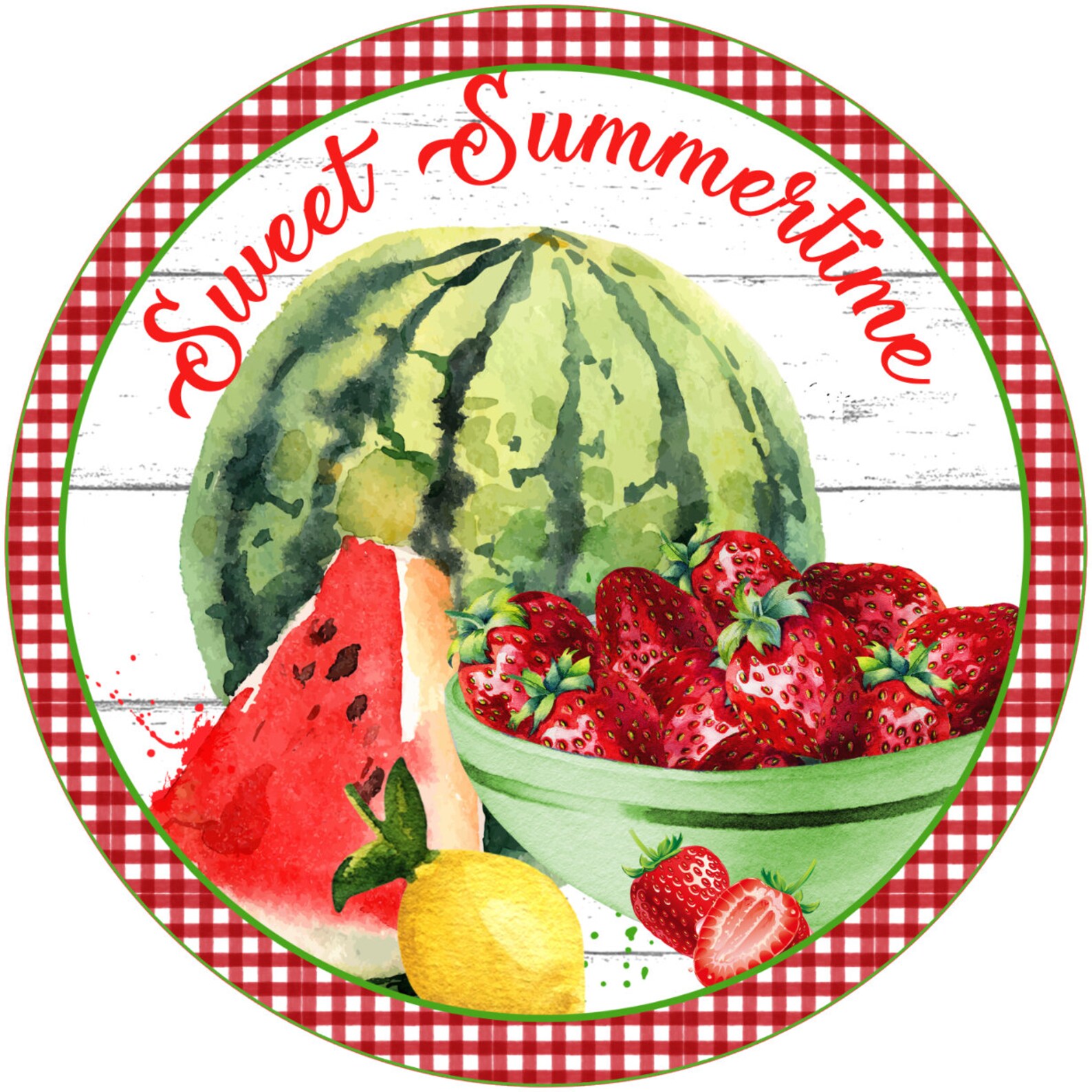 Sweet Summertime Watermelon Sign Watermelon Sign Summer - Etsy