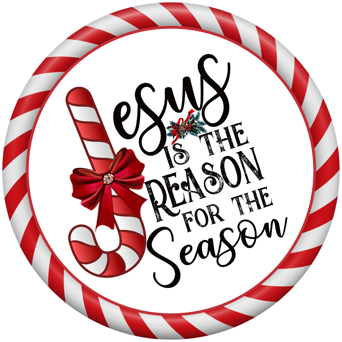 Jesus is the Reason for the Season Sign Christmas Wreath Etsy