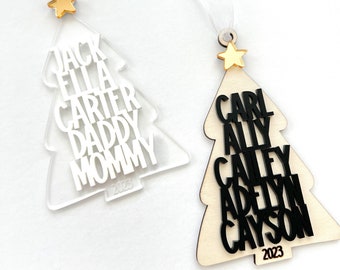 Family tree ornament