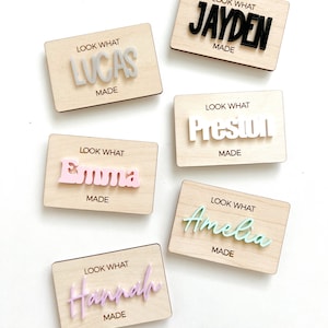 Personalized Look What I Made magnets