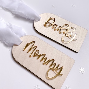 Personalized Holiday Stocking Name Tags