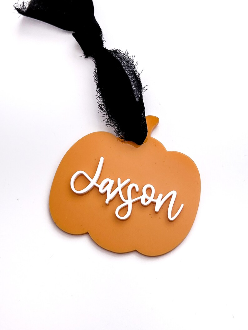 Personalized Halloween Name Tags // Acrylic Name Tags // Boo Etsy