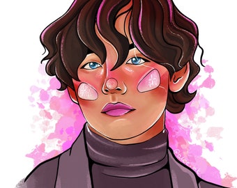 Taehyung Drawing Etsy