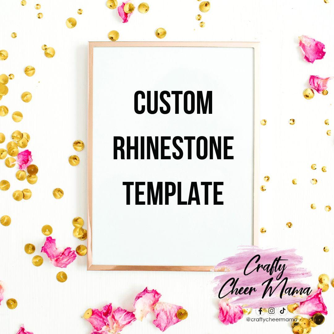Custom Rhinestone Template Custom Rhinestone Template - Etsy