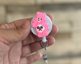 Cute Bear Badge Reel, Bear Cartoon Badge Reel, Nurse Badge Reel,  Ready To Ship