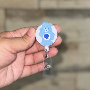 Cute Bear Badge Reel, Bear Cartoon Badge Reel, Nurse Badge Reel,  Ready To Ship