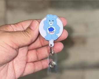 Cute Bear Badge Reel, Bear Cartoon Badge Reel, Nurse Badge Reel,  Ready To Ship