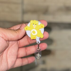 Cute Bear Badge Reel, Bear Cartoon Badge Reel, Nurse Badge Reel,  Ready To Ship